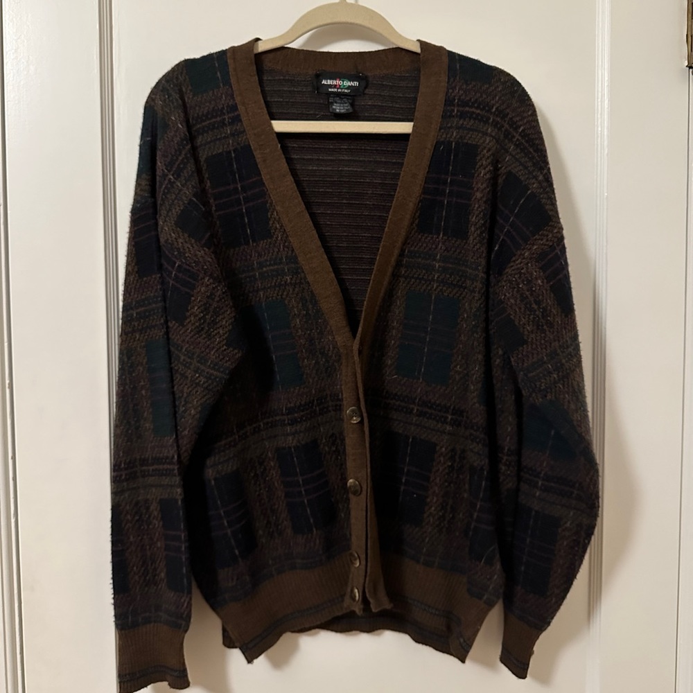 Alberto Danti Vintage Brown Cardigan Sweater